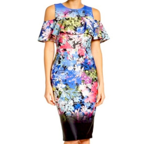 Eci Brand New Cold Shoulder Floral - Picture 2 of 12